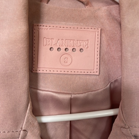 Blush suede moto jacket - Picture 3 of 6